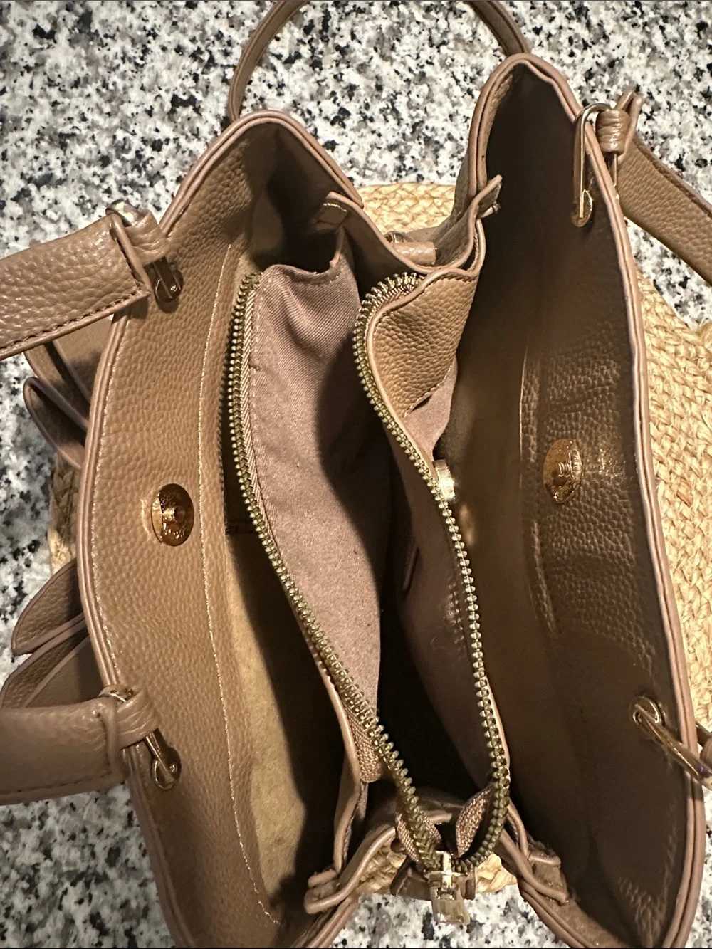Like Dreams Jenna Bow Triple Compartment Beige